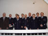 Hinten: Brgermeister Klaus-Dieter Knierim, Dieter Jochum, Benjamin Jochum, Christopher Scheld, Wehrfhrer Reinhold Koch, Sven Evelbauer. Vorne: Hans-Dieter Scheld, Thomas Burk, Dominik Scheld, Stadtbrandinspektor Reiner Horak.