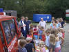 Am Ende wurden die Kinder fr ihren Flei belohnt.