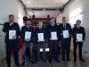 Die Befrderten von links: Louis Exner, Christian Wendt, Henrik Weber, Maximilian Steidl, Henrik Lauer, Leon Burk.
